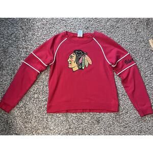 Chicago Blackhawks NHL Official Licensed Product Ladies Sweatshirt Size L 12/14